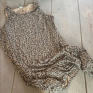Old Navy Leopard Print Midi Dress - Tan and Black